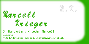 marcell krieger business card